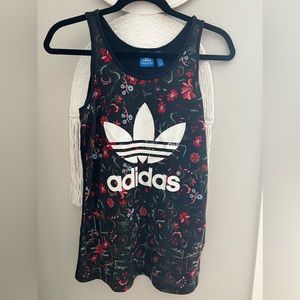 Adidas originals floral tank top